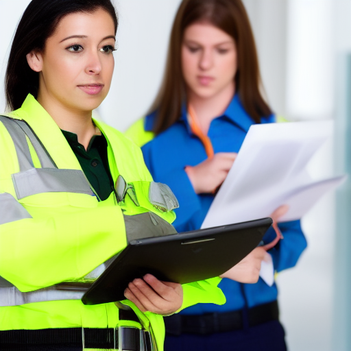 Safety officers at work